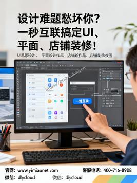 设计难题愁坏你?一秒互联搞定 UI、平面、店铺装修!
