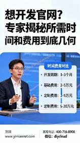 想开发官网?专家揭秘所需时间和费用到底几何