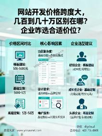 网站开发价格跨度大,几百到几十万区别在哪?企业咋选合适价位?