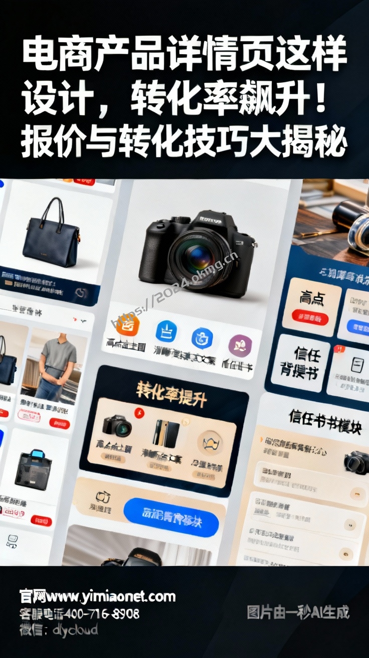 电商产品详情页这样设计，转化率飙升！报价与转化技巧大揭秘