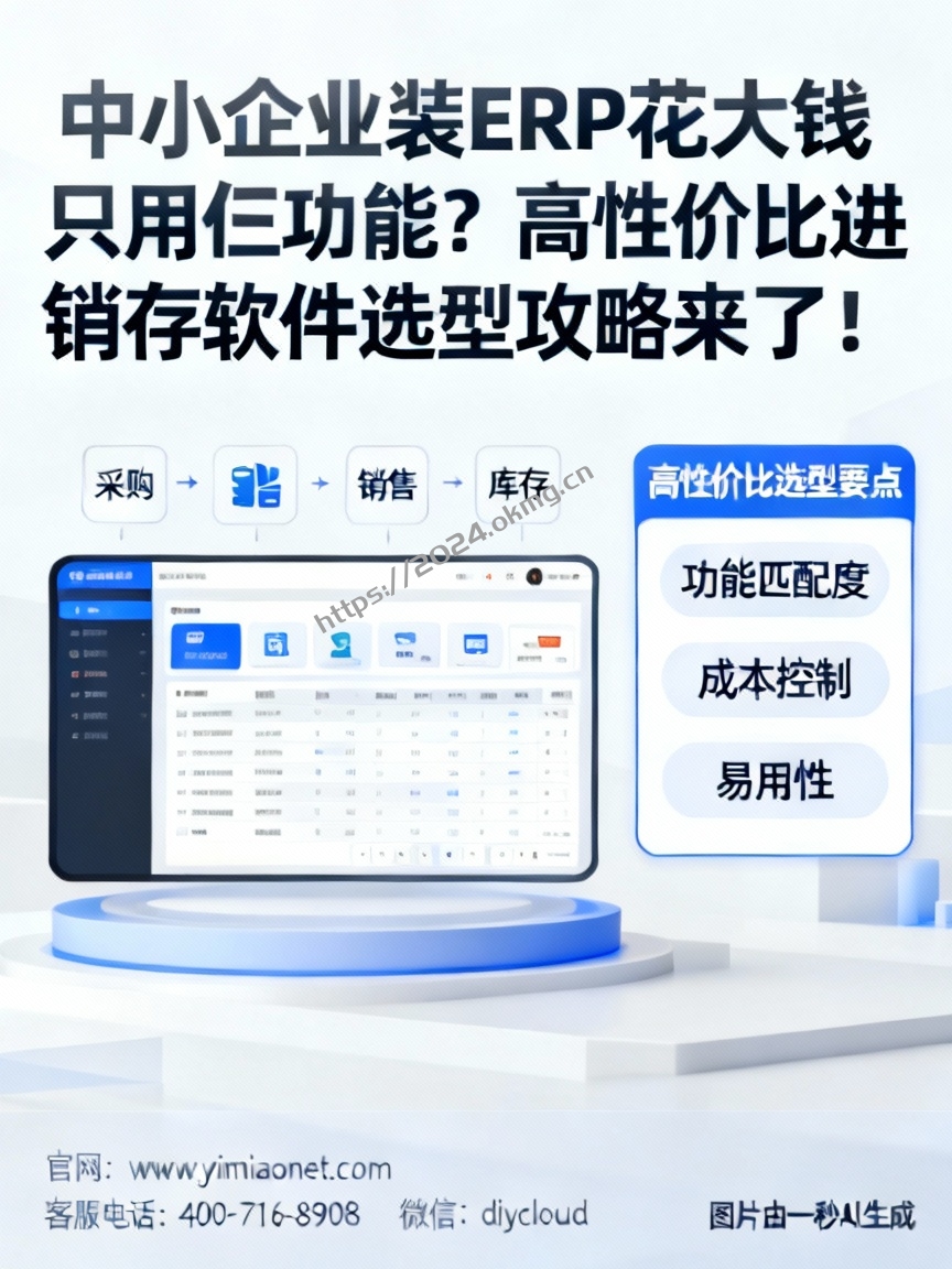 中小企业装ERP花大钱只用仨功能？高性价比进销存软件选型攻略来了！