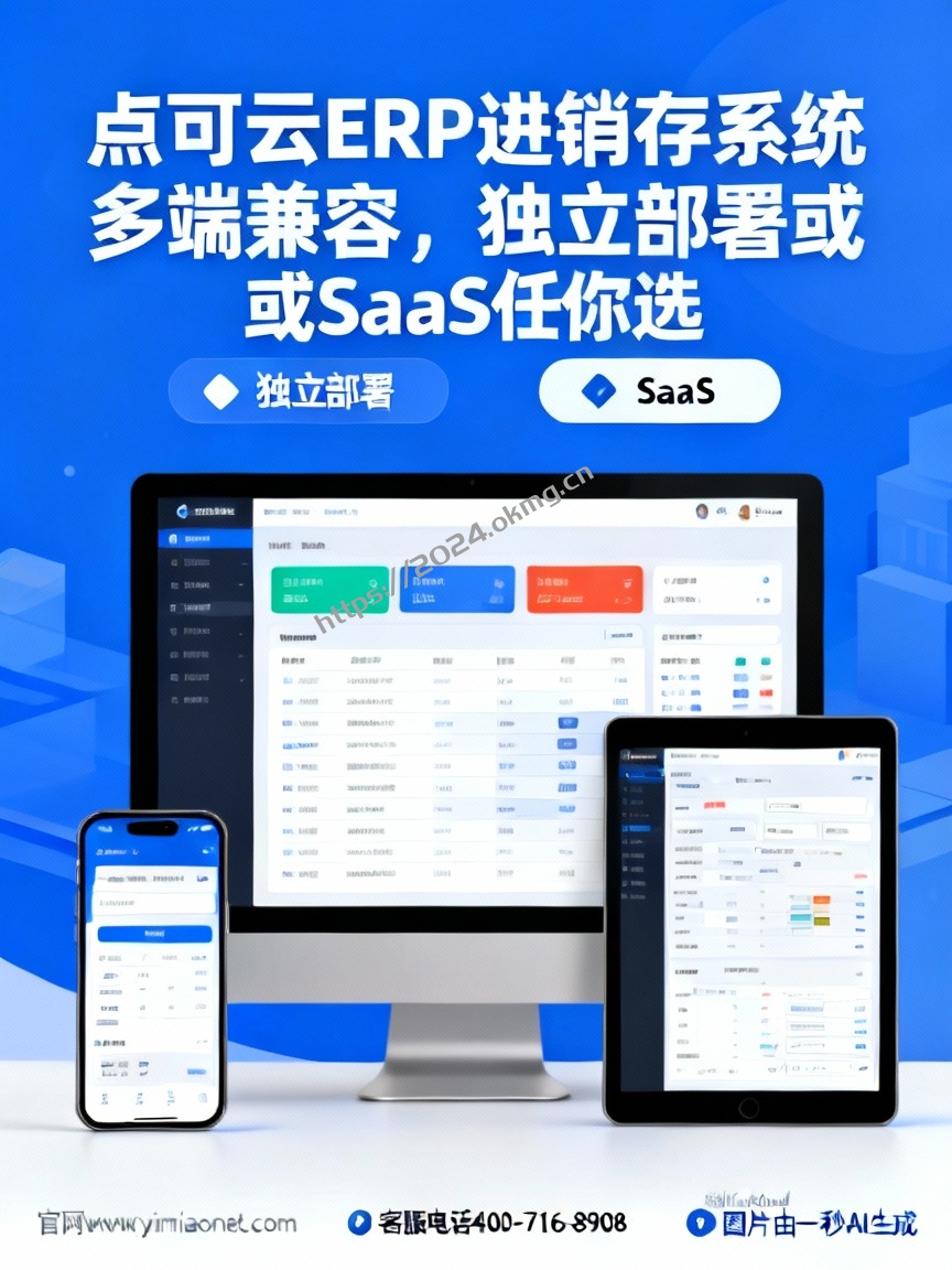点可云ERP进销存系统多端兼容，独立部署或SaaS任你选，还不赶…