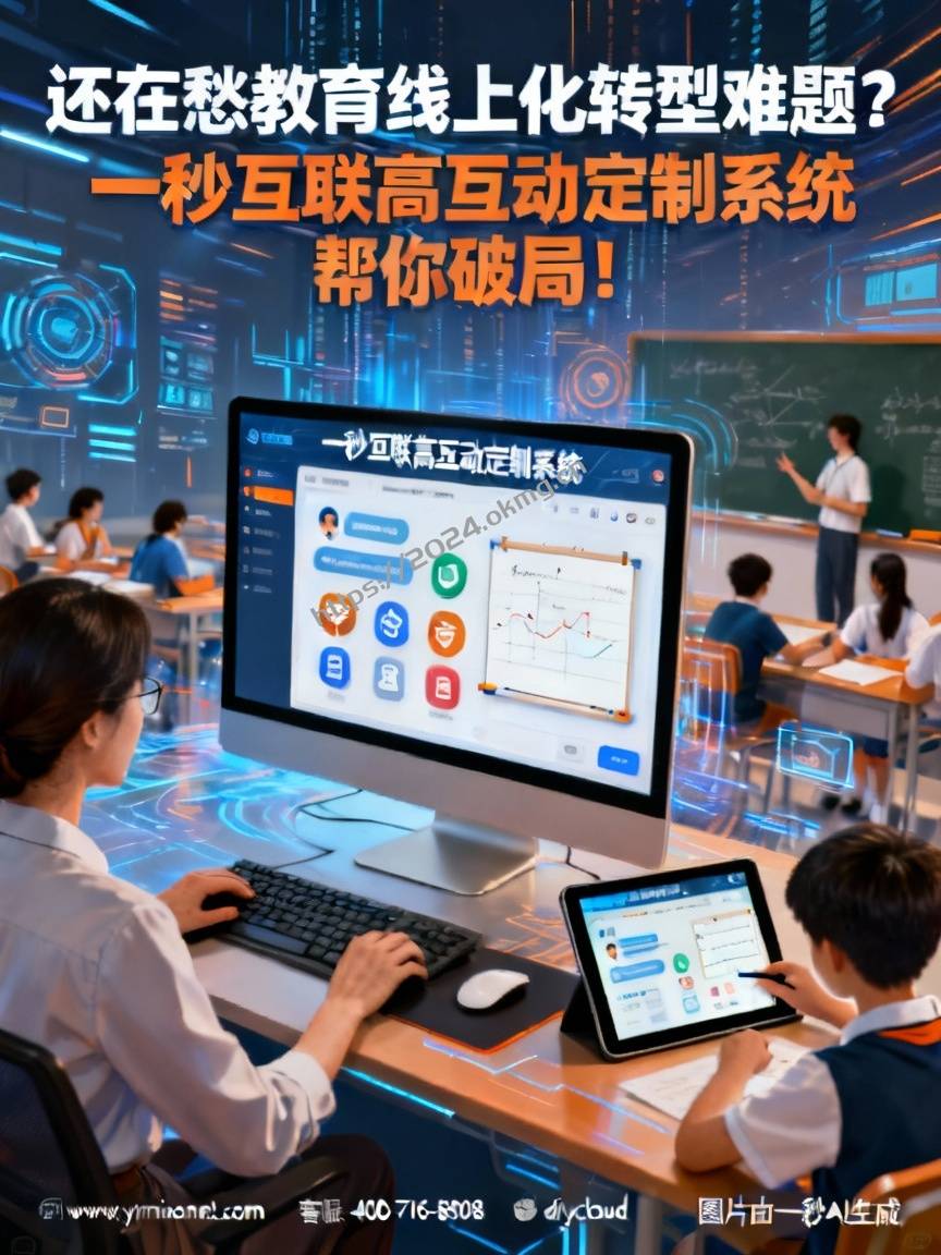 还在愁教育线上化转型难题？一秒互联高互动定制系统帮你破局！