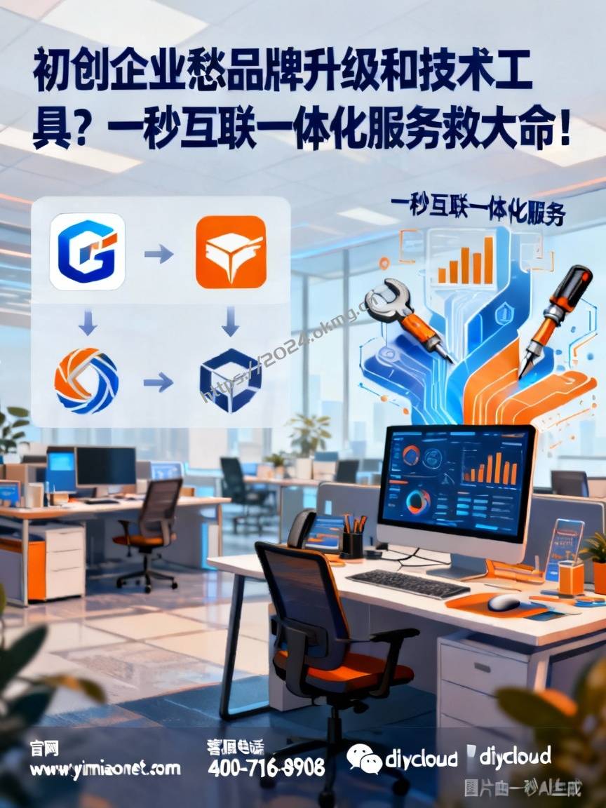 初创企业愁品牌升级和技术工具？一秒互联一体化服务救大命！