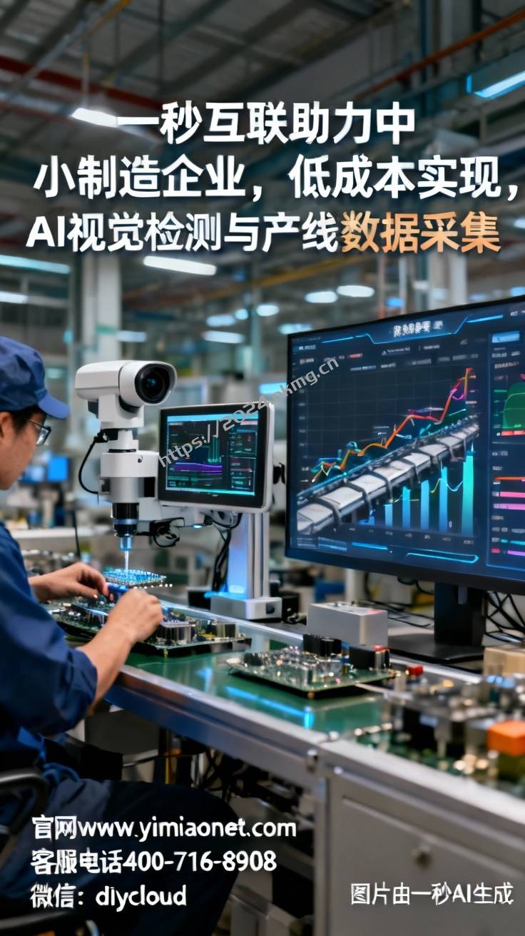 一秒互联助力中小制造企业，低成本实现AI视觉检测与产线数据采集定…