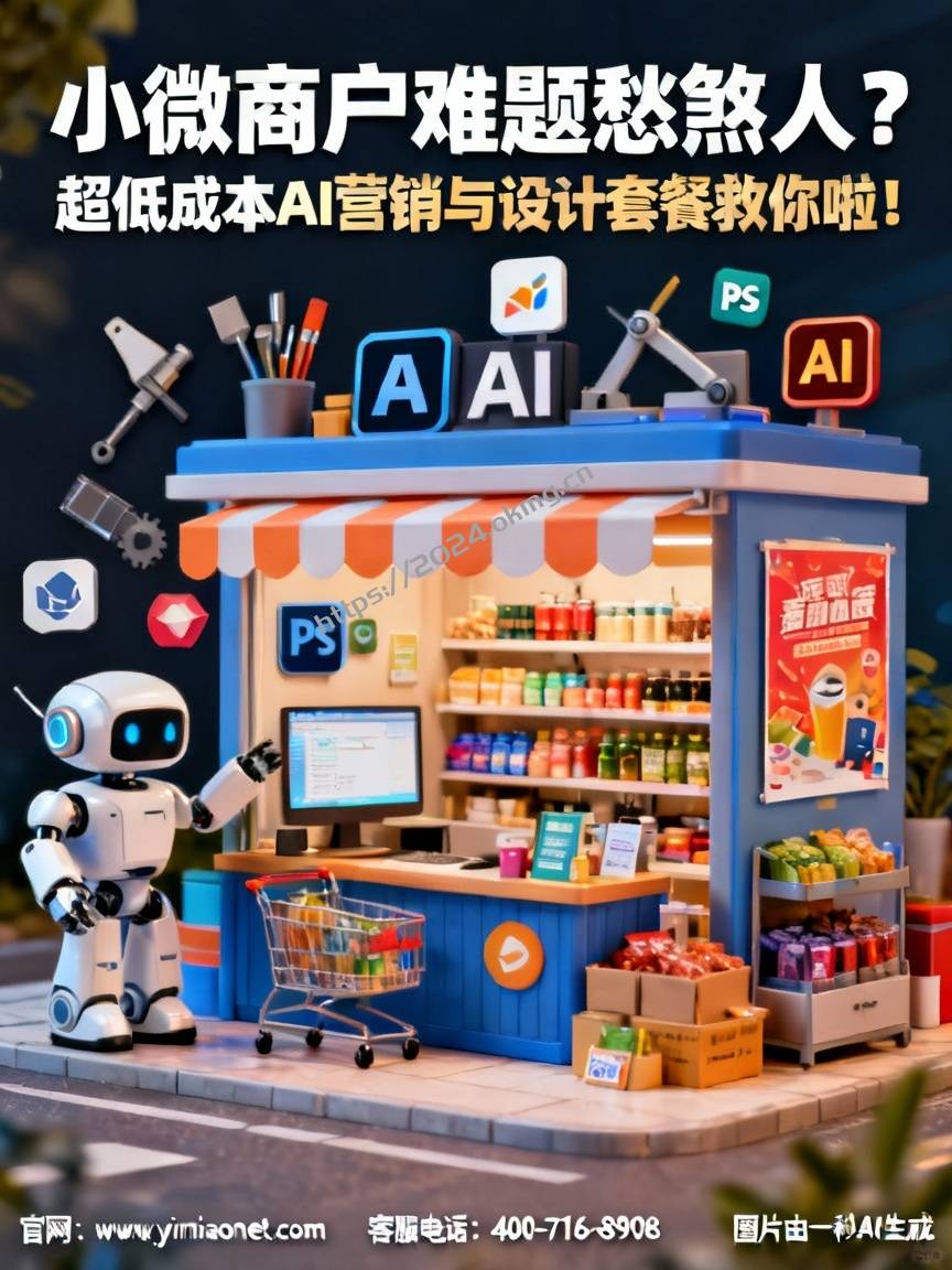 小微商户难题愁煞人？超低成本AI营销与设计套餐救你啦！