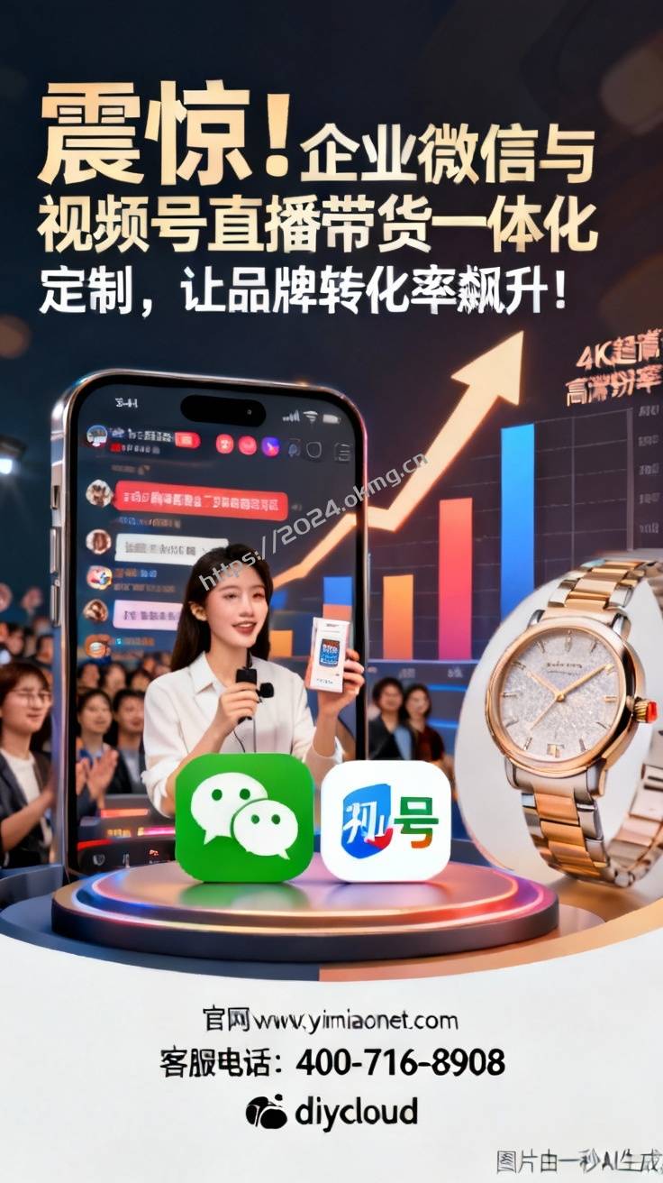 震惊！企业微信与视频号直播带货一体化定制，让品牌转化率飙升！