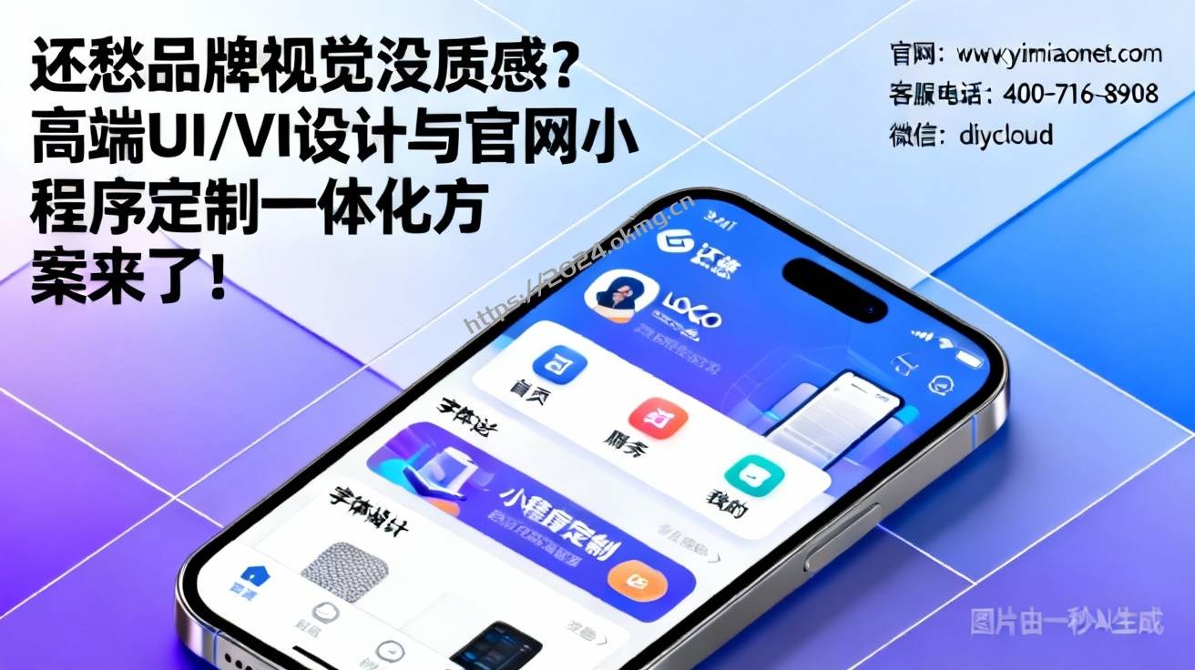 还愁品牌视觉没质感？高端UI/VI设计与官网小程序定制一体化方案来了！