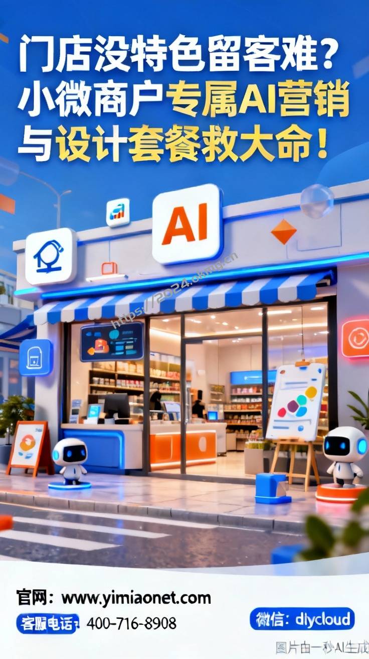 门店没特色留客难？小微商户专属AI营销与设计套餐救大命！