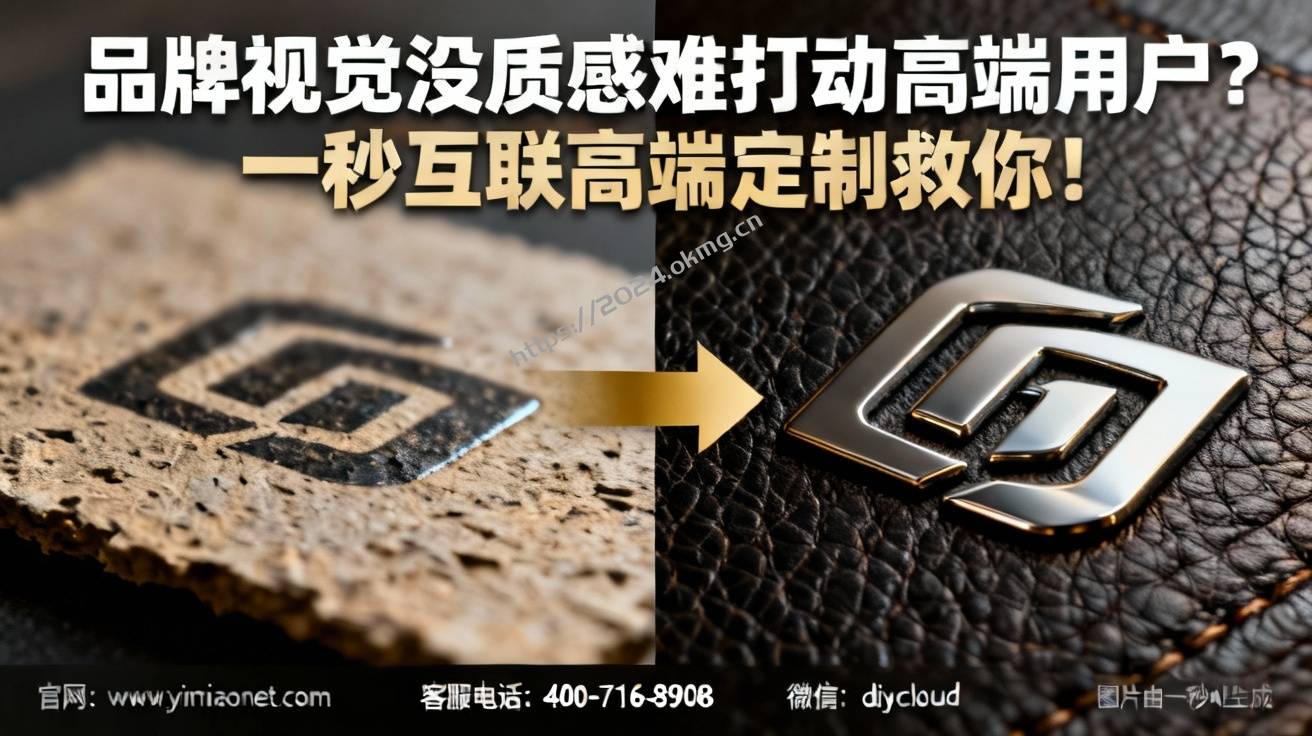 品牌视觉没质感难打动高端用户？一秒互联高端定制救你！