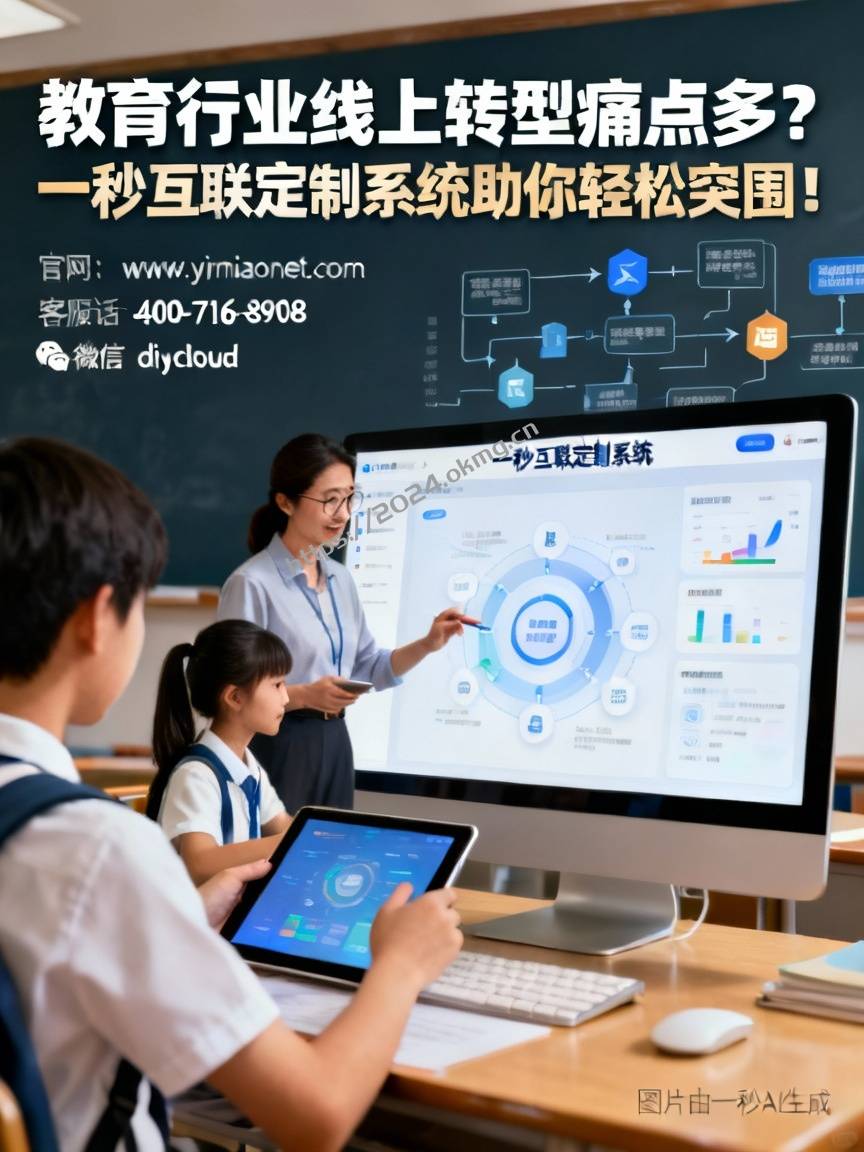 教育行业线上转型痛点多？一秒互联定制系统助你轻松突围！
