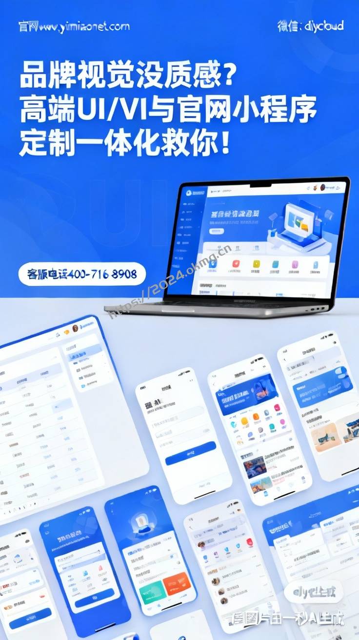 品牌视觉没质感？高端UI/VI与官网小程序定制一体化救你！