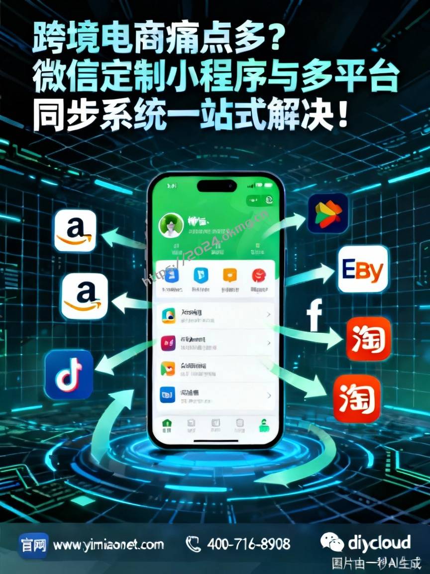 跨境电商痛点多？微信定制小程序与多平台同步系统一站式解决！