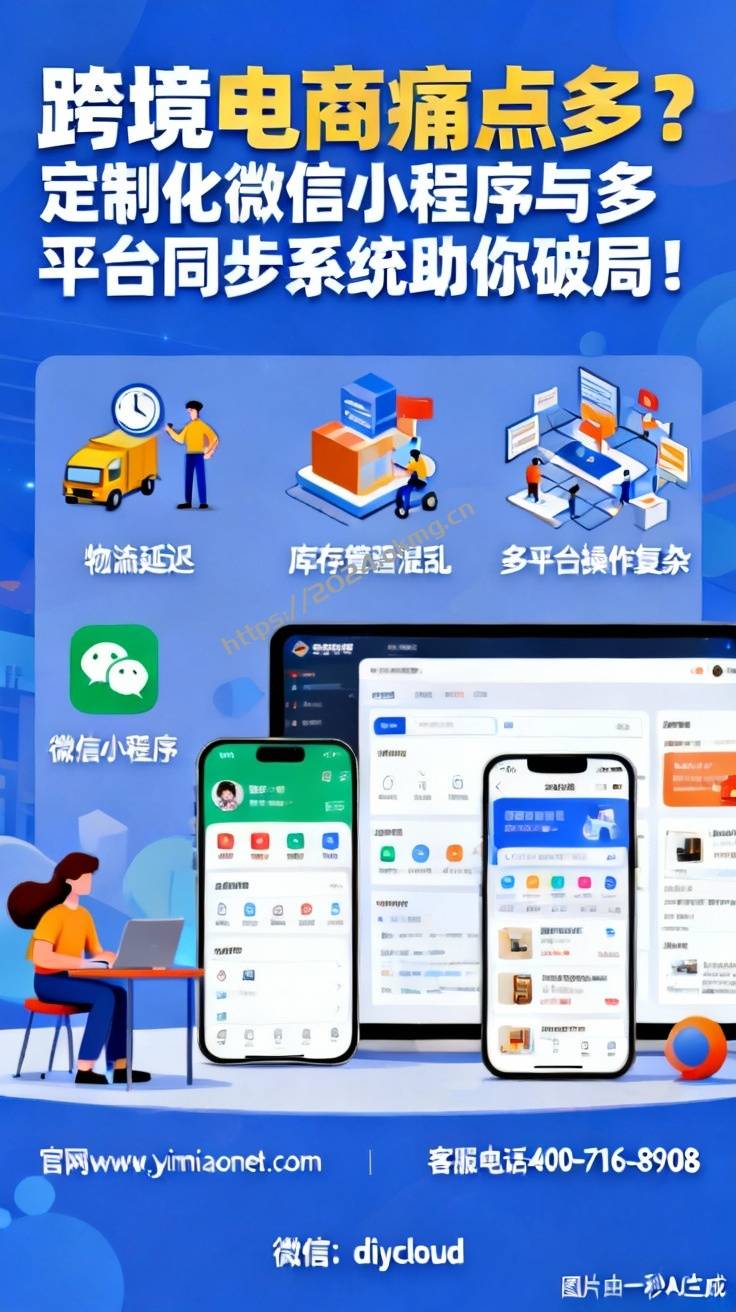 跨境电商痛点多？定制化微信小程序与多平台同步系统助你破局！