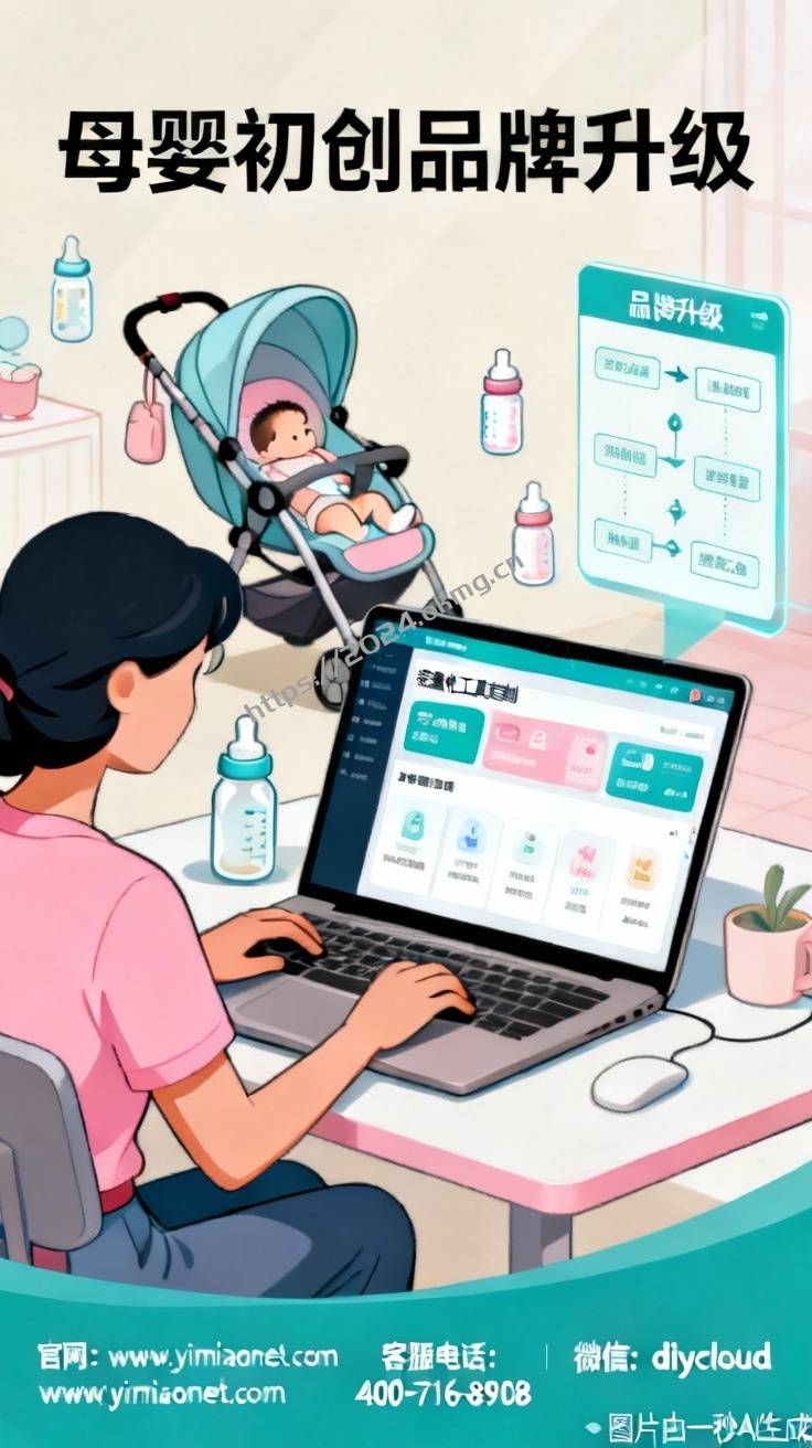 宝妈必看！母婴初创品牌升级难？轻量化线上工具定制来救场