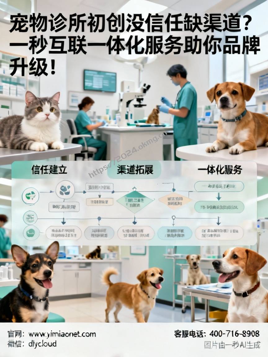宠物诊所初创没信任缺渠道？一秒互联一体化服务助你品牌升级！