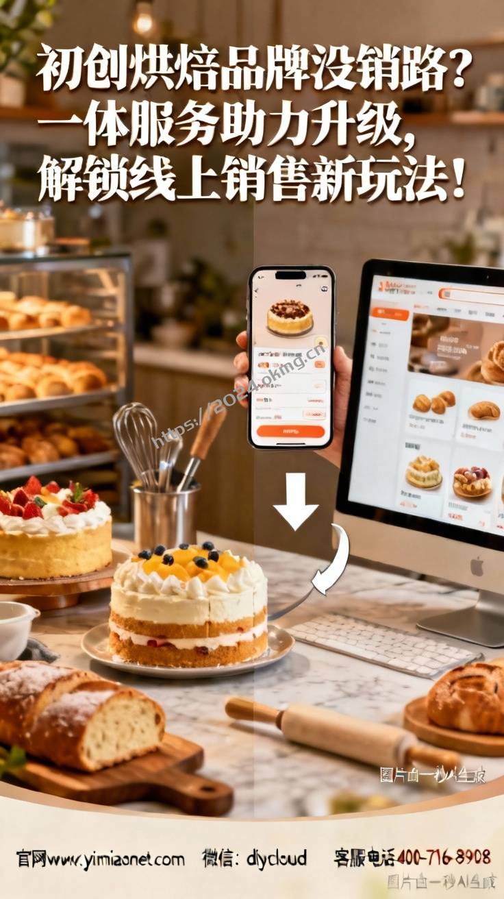 初创烘焙品牌没销路？一体服务助力升级，解锁线上销售新玩法！