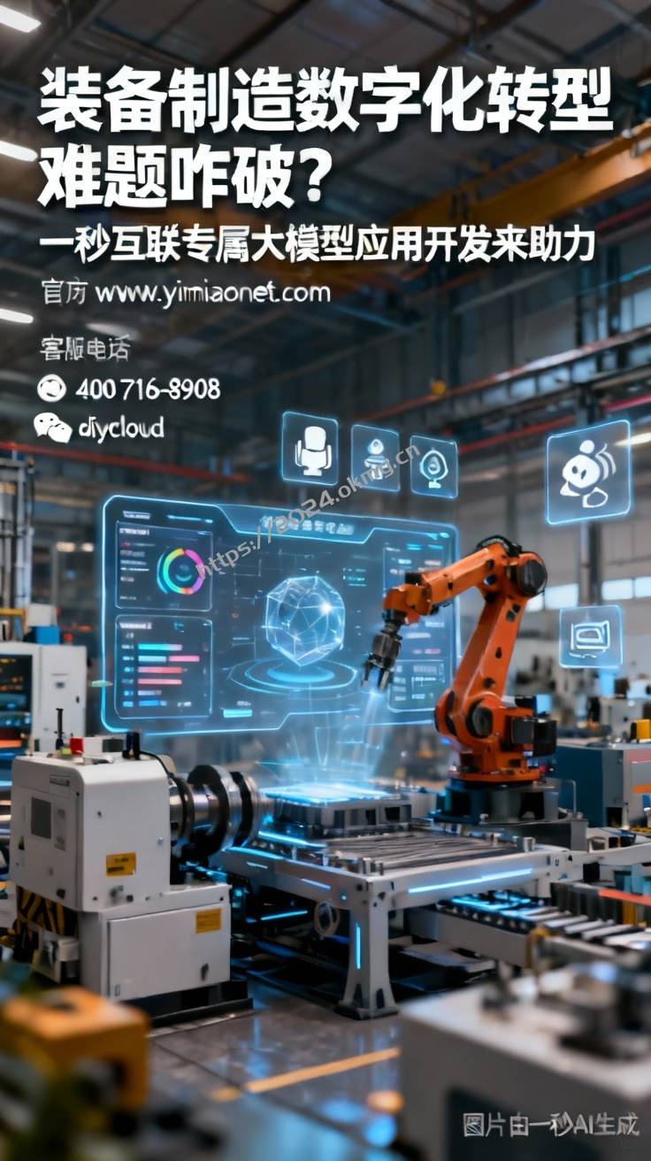 装备制造数字化转型难题咋破？一秒互联专属大模型应用开发来助力