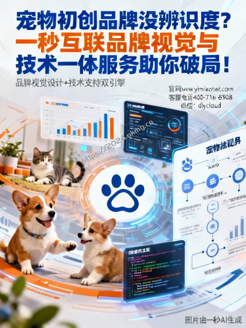 宠物初创品牌没辨识度？一秒互联品牌视觉与技术一体服务助你破局！