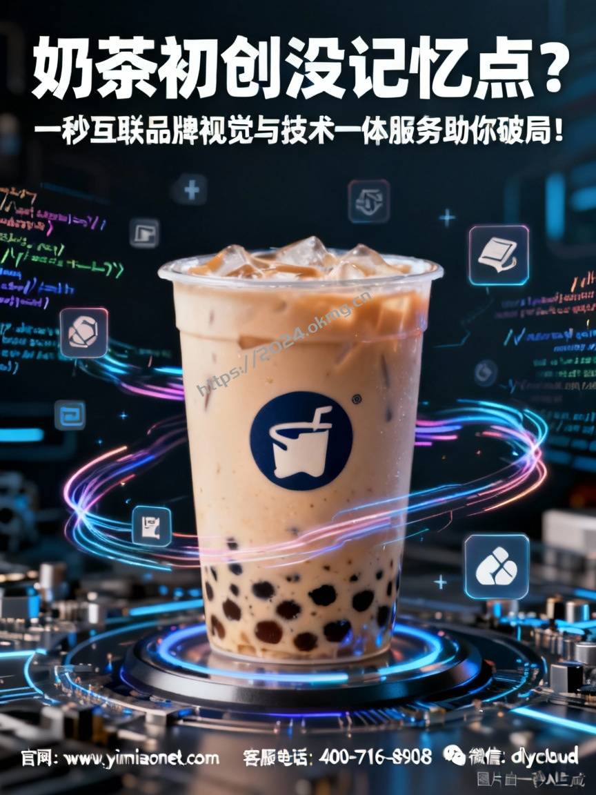 奶茶初创没记忆点？一秒互联品牌视觉与技术一体服务助你破局！