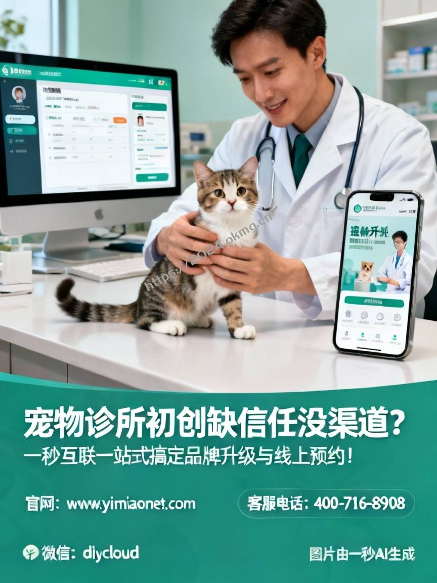 宠物诊所初创缺信任没渠道？一秒互联一站式搞定品牌升级与线上预约！