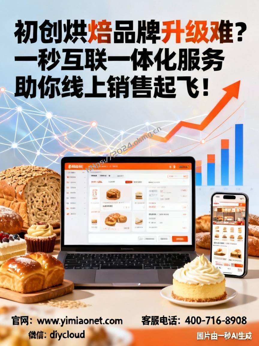 初创烘焙品牌升级难？一秒互联一体化服务助你线上销售起飞！