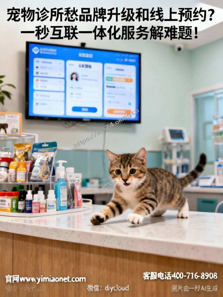 宠物诊所愁品牌升级和线上预约？一秒互联一体化服务解难题！
