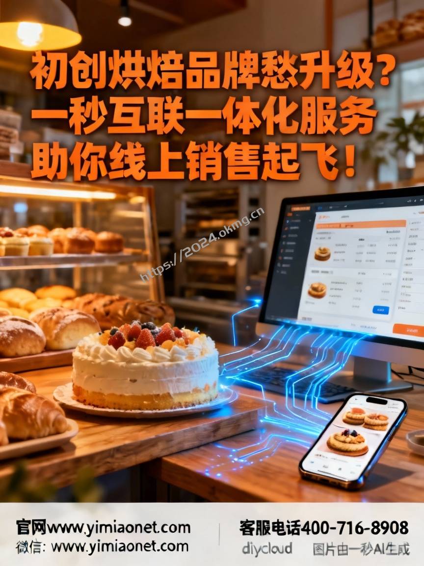 初创烘焙品牌愁升级？一秒互联一体化服务助你线上销售起飞！