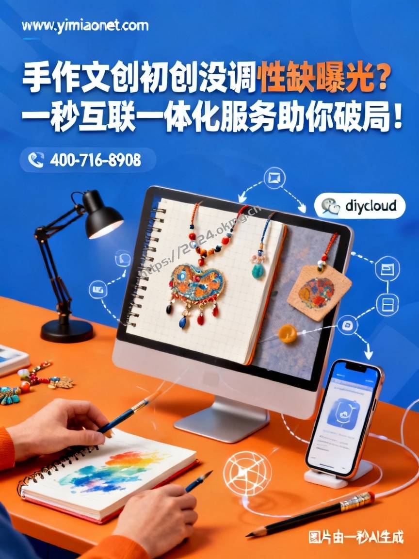 手作文创初创没调性缺曝光？一秒互联一体化服务助你破局！