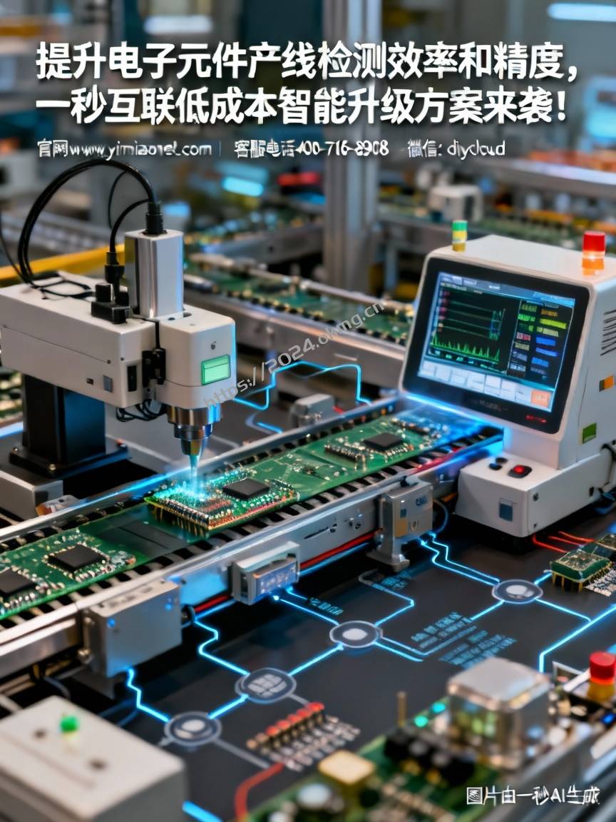 提升电子元件产线检测效率和精度，一秒互联低成本智能升级方案来袭！