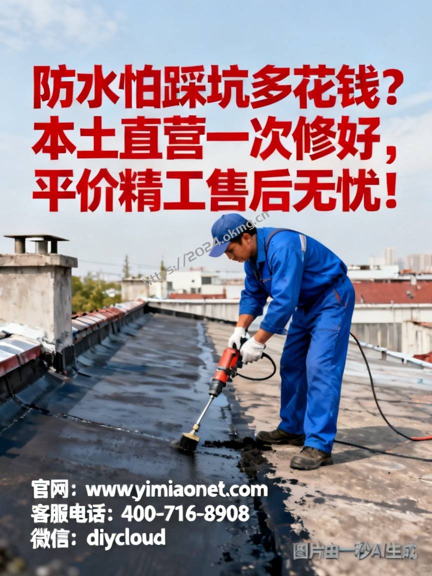 防水怕踩坑多花钱？本土直营一次修好，平价精工售后无忧！