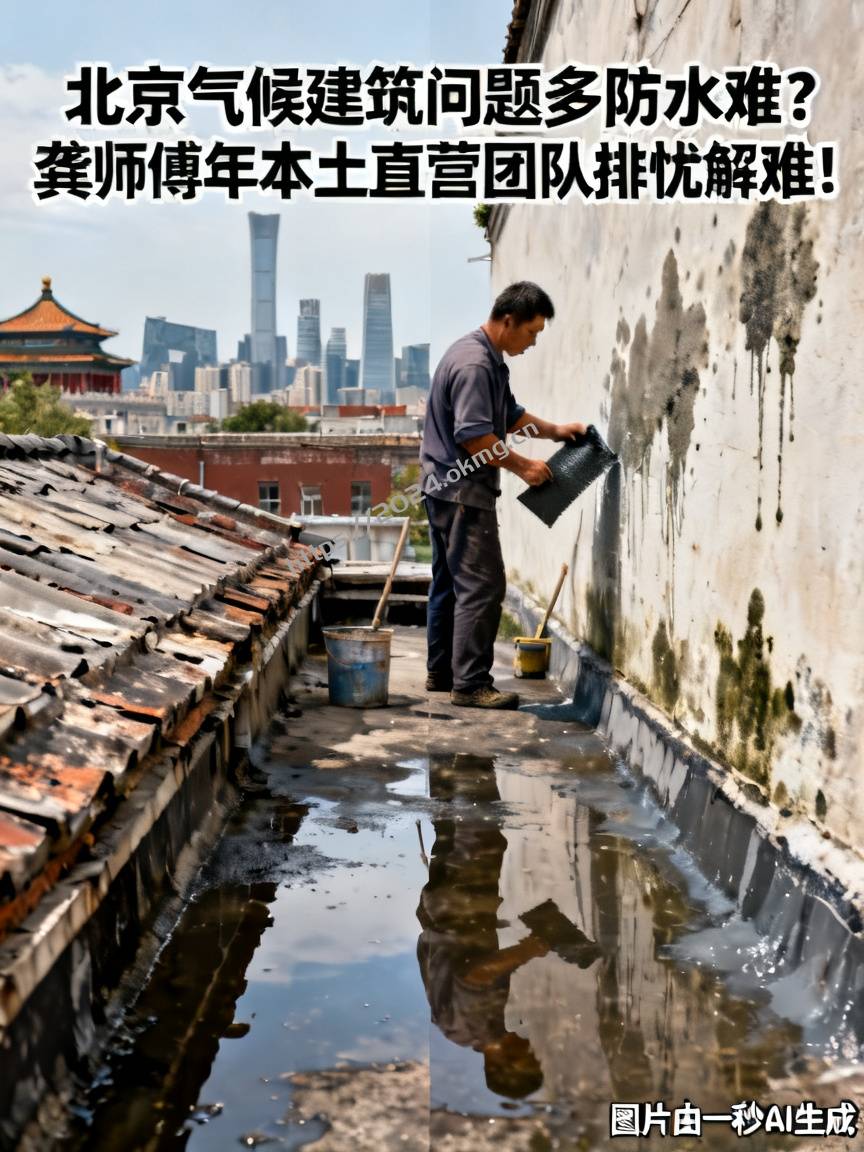 北京气候建筑问题多防水难？龚师傅年本土直营团队排忧解难！