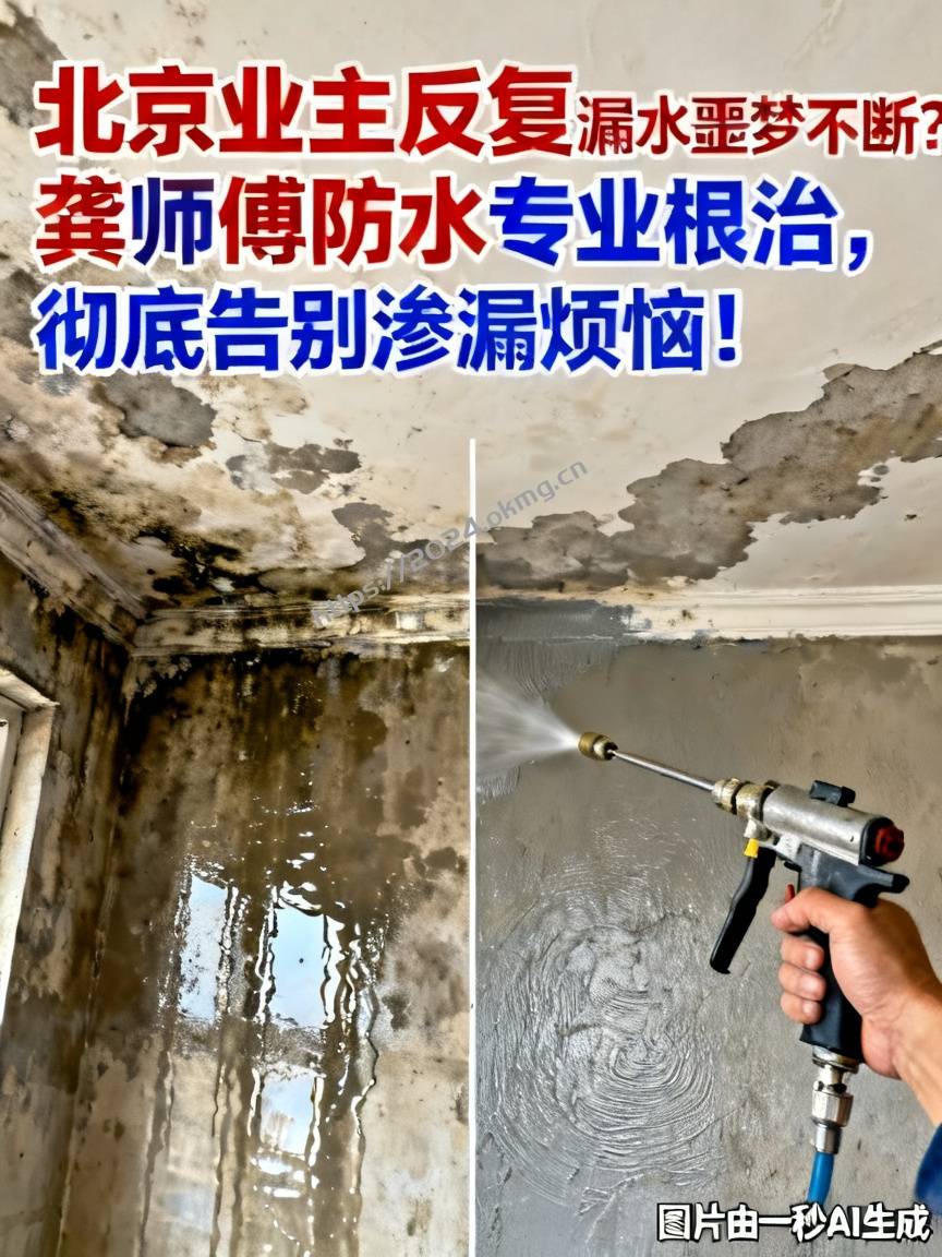 北京业主反复漏水噩梦不断？龚师傅防水专业根治，彻底告别渗漏烦恼！