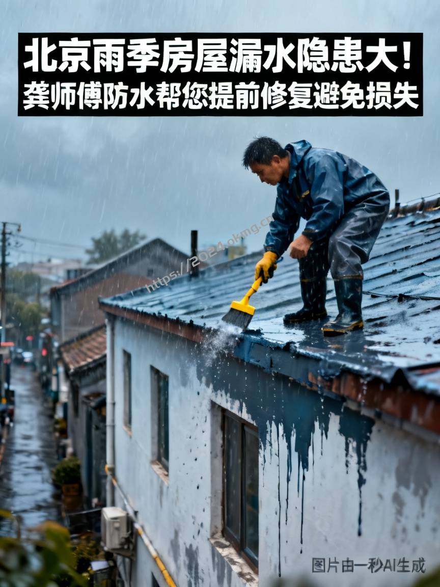 北京雨季房屋漏水隐患大！龚师傅防水帮您提前修复避免损失