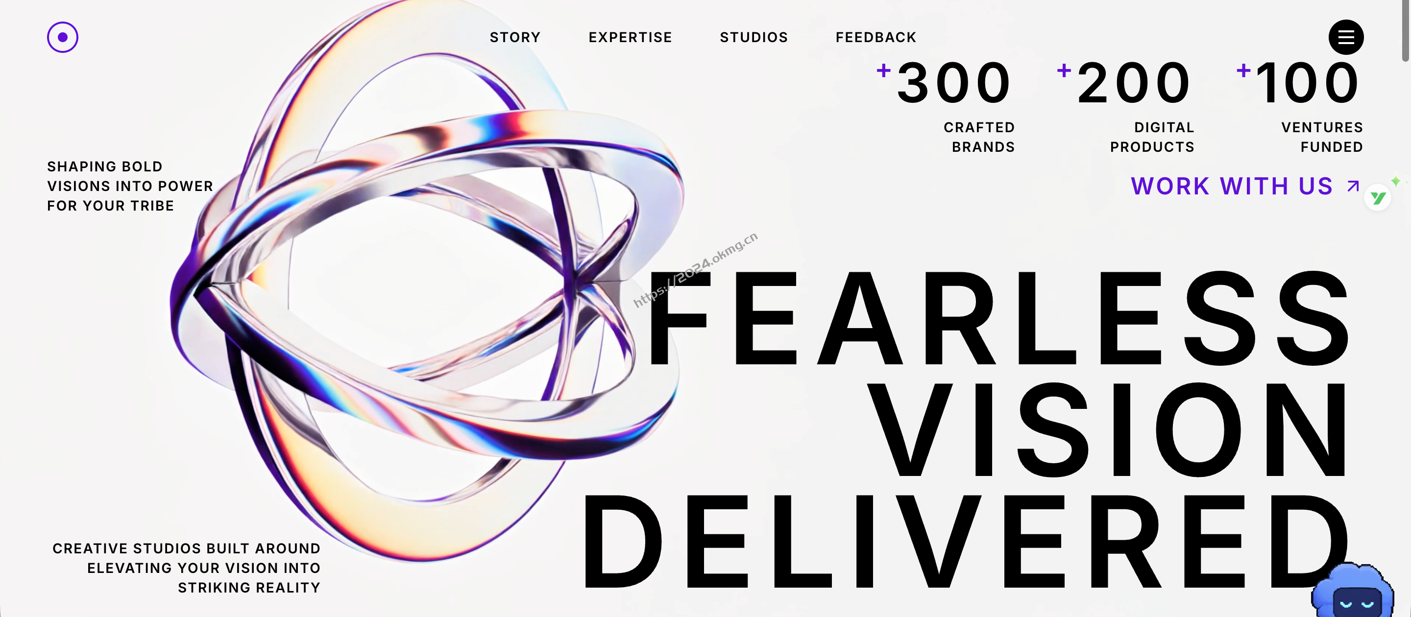 Fearless Vision 创意工作室网站模板